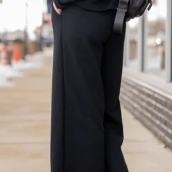 Subtle Ribbed Relaxed Bottom Pants 27 Subtle Ribbed Relaxed Bottom Pants -Women's Clothing Store untitled 8545