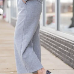 Subtle Ribbed Relaxed Bottom Pants 31 Subtle Ribbed Relaxed Bottom Pants -Women's Clothing Store untitled 8600