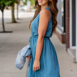 Tie Waist Tank Dress -Women's Clothing Store untitled 8614 2bf780a5 485a 4c3f a19c 73a9d0a95a99