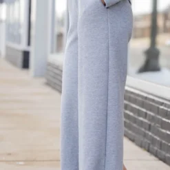 Subtle Ribbed Relaxed Bottom Pants 32 Subtle Ribbed Relaxed Bottom Pants -Women's Clothing Store untitled 8616