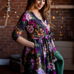 Painted Blooms Tie Waist Dress -Women's Clothing Store untitled 8700 4e0b63a0 ddd0 4aea a55e 838737d0ada7