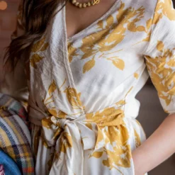 Stunning Blossoms Tie Waist Dress -Women's Clothing Store untitled 8739