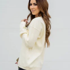 Real Cowgirls Waffled Graphic Crewneck -Women's Clothing Store untitled 8740