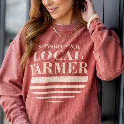 Support Your Local Farmer Ribbed Graphic Crewneck 6 Support Your Local Farmer Ribbed Graphic Crewneck -Women's Clothing Store untitled 8798 2736e93c 6ad4 4422 a45b 9783c60e8fd5