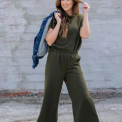 Subtle Ribbed Mock Neck Tee -Women's Clothing Store untitled 8799