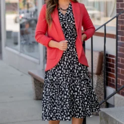 Blocked Confetti Ruffle Bottom Midi Dress -Women's Clothing Store untitled 8975 45e8719a 4b6f 48e8 9eef cf9f95188c4e