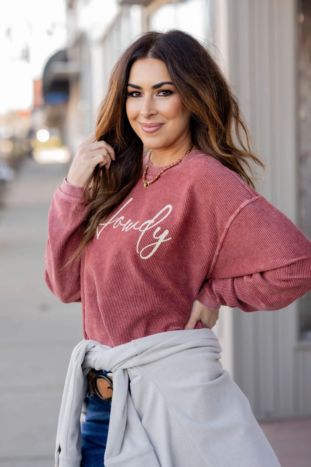 Howdy Ribbed Graphic Crewneck 4 Howdy Ribbed Graphic Crewneck - Image 4