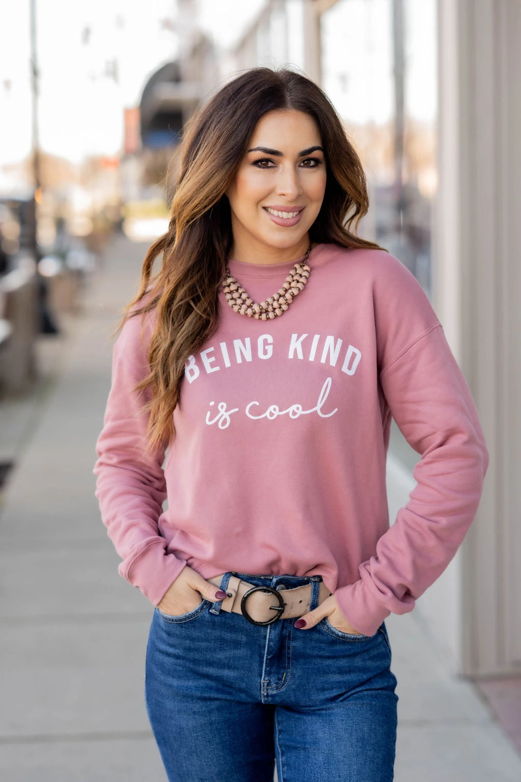 Being Kind Is Cool Graphic Crewneck 1 Being Kind Is Cool Graphic Crewneck