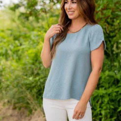 Stitched Dots Two Scallop Sleeve Tee 24 Stitched Dots Two Scallop Sleeve Tee -Women's Clothing Store untitled 9126 a1e0f2e7 f226 47d7 84bb 2e39b6577ab2