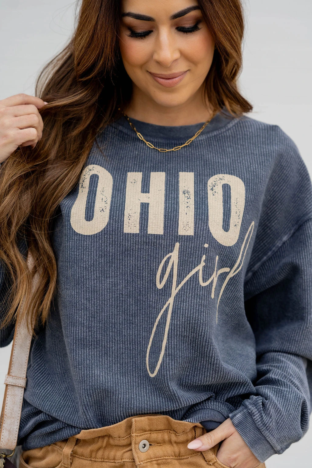 Ohio Girl Ribbed Graphic Crewneck 4 Ohio Girl Ribbed Graphic Crewneck - Image 4