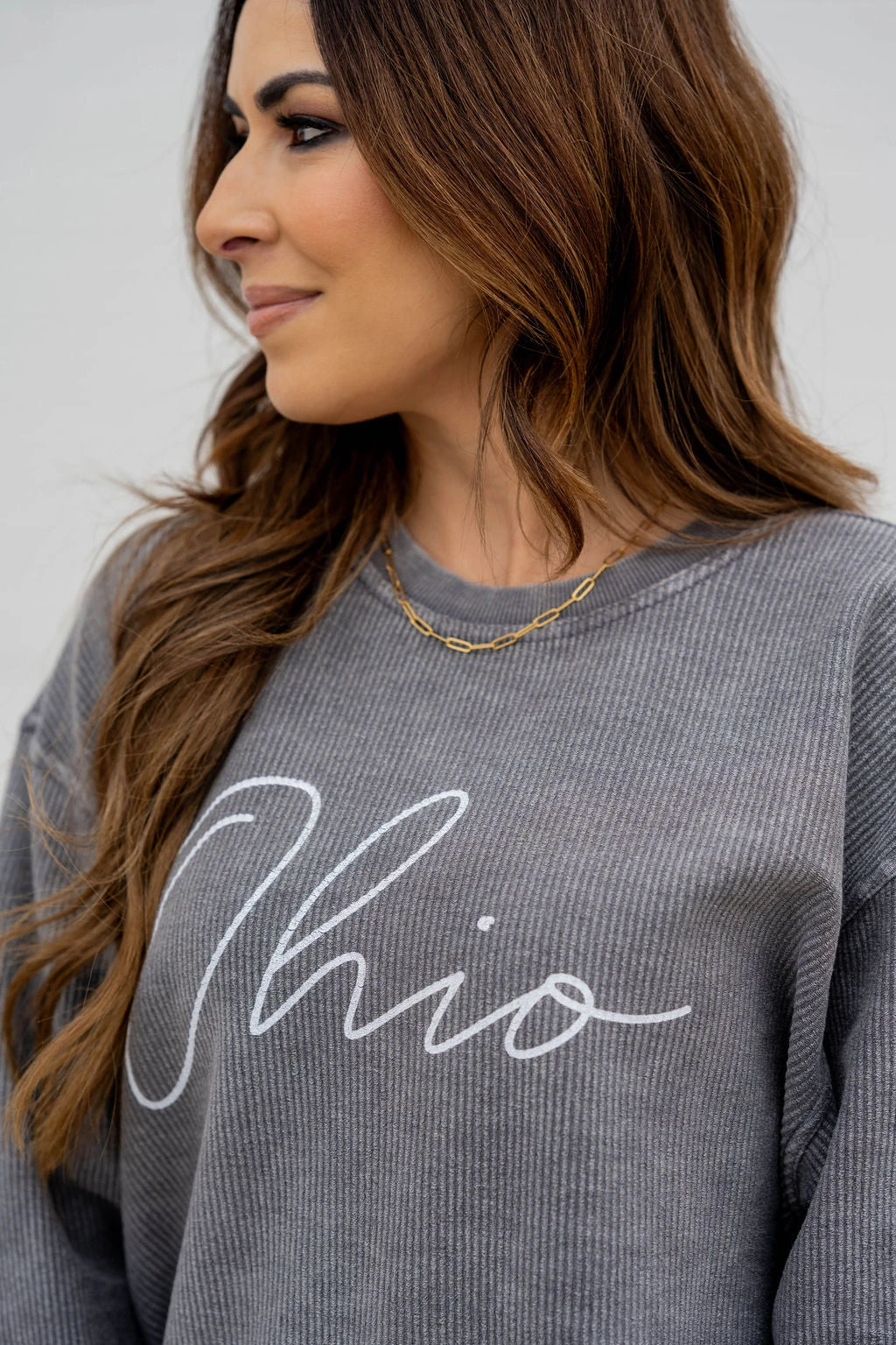 Ohio Ribbed Graphic Crewneck 4 Ohio Ribbed Graphic Crewneck - Image 4