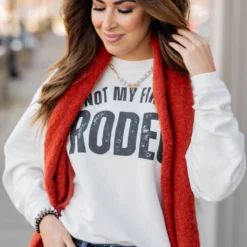 Not My First Rodeo Ribbed Graphic Crewneck -Women's Clothing Store untitled 9166 e554ba08 f496 44df a226 09a9200ea0b1