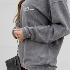 Ohio Ribbed Graphic Crewneck 10 Ohio Ribbed Graphic Crewneck -Women's Clothing Store untitled 9170