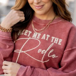 Meet Me At The Rodeo Ribbed Graphic Crewneck -Women's Clothing Store untitled 9186 eaf990a2 413b 4684 b2ef da38861fc8f2