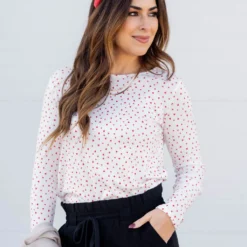 Sweetheart Ribbed Long Sleeve Tee