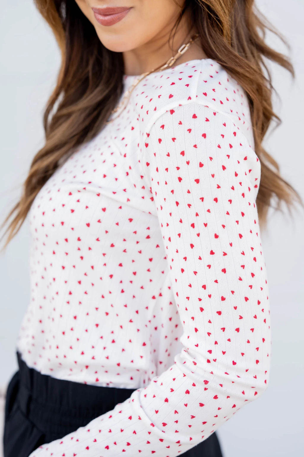 Sweetheart Ribbed Long Sleeve Tee 8 Sweetheart Ribbed Long Sleeve Tee - Image 8