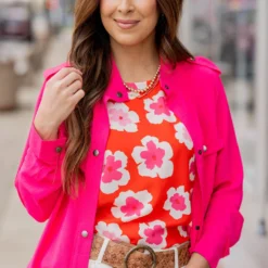 Lightweight Shoulder Accented Jacket -Women's Clothing Store untitled 9344