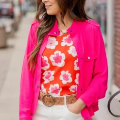 Lightweight Shoulder Accented Jacket -Women's Clothing Store untitled 9350