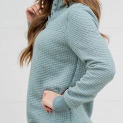 Large Quilted Button Accent Pullover -Women's Clothing Store untitled 9421 a546a5d2 9c57 4518 9dbf 7cb3c379447a