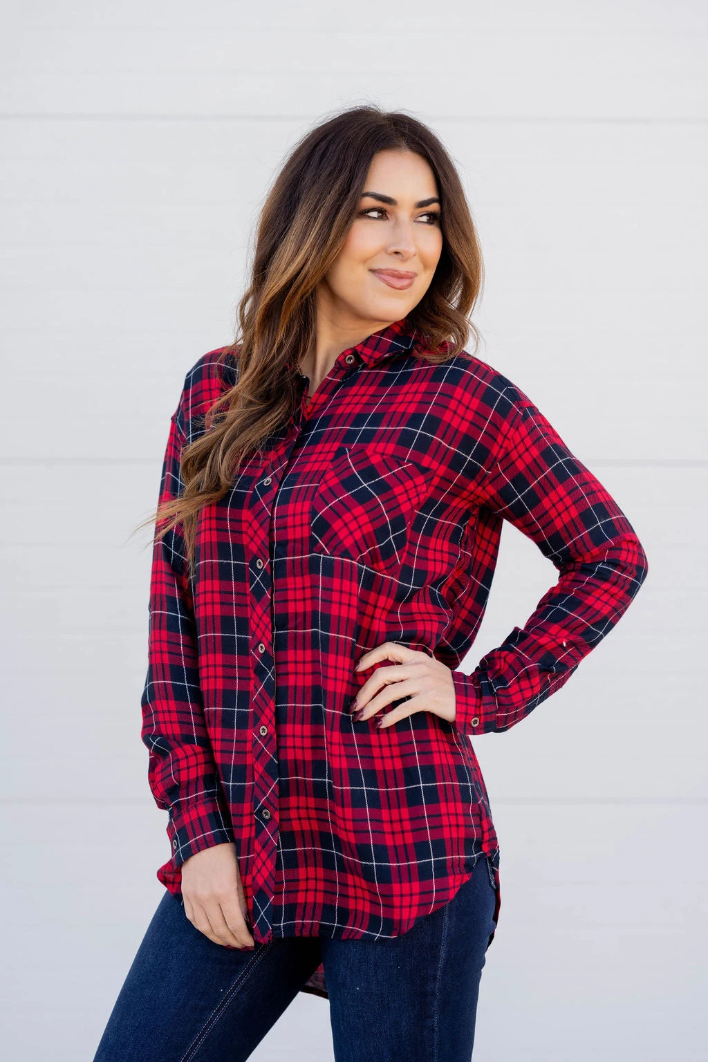 Pretty In Plaid Tunic Blouse 1 Pretty In Plaid Tunic Blouse