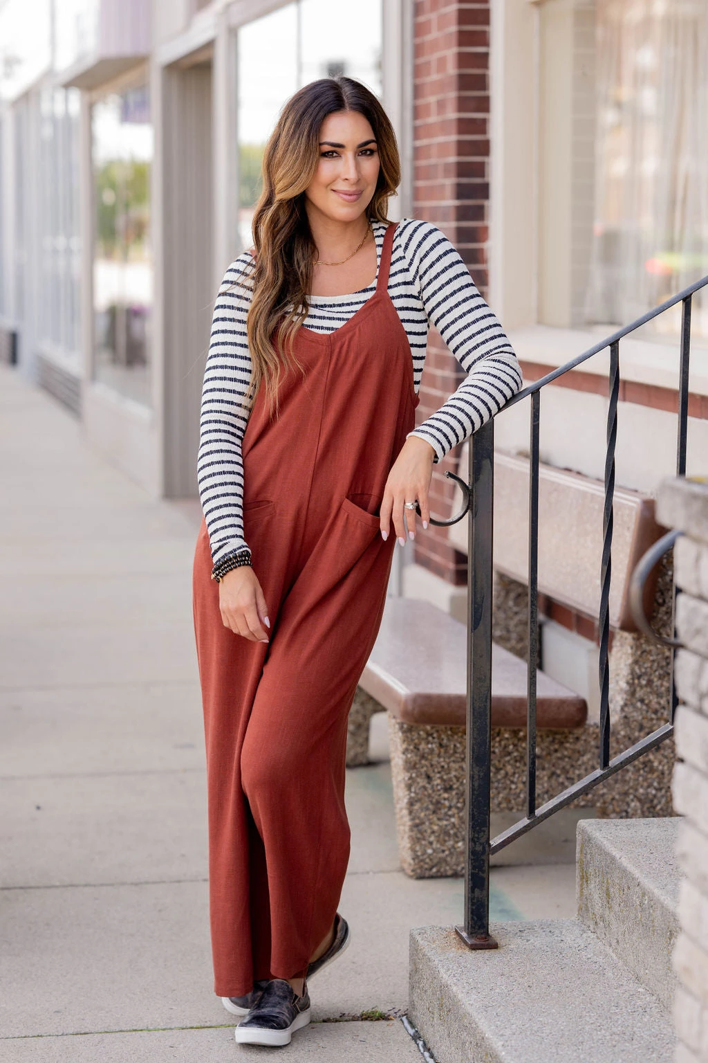 Slit Back Relaxed Tank Jumpsuit 3 Slit Back Relaxed Tank Jumpsuit - Image 3