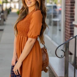 Ruched Top Babydoll Dress -Women's Clothing Store untitled 9641 508856