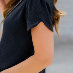 Stitched Dots Two Scallop Sleeve Tee 37 Stitched Dots Two Scallop Sleeve Tee -Women's Clothing Store untitled 9658 41a02a43 c992 45b4 800c 4163831c22d1