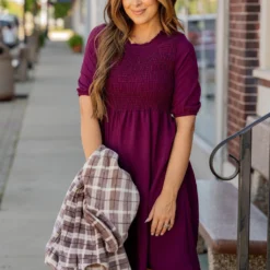 Ruched Top Babydoll Dress -Women's Clothing Store untitled 9664 690729