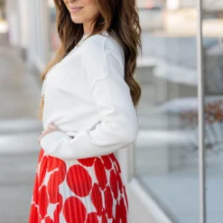 Raw Stitched Side Slit Sweater 39 Raw Stitched Side Slit Sweater -Women's Clothing Store untitled 9687