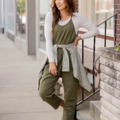 Everyday Two Pocket Tank Jumpsuit -Women's Clothing Store untitled 9691