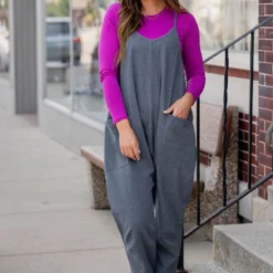 Everyday Two Pocket Tank Jumpsuit -Women's Clothing Store untitled 9712