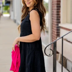 Stitched Dots Ruched Strap Dress -Women's Clothing Store untitled 9719