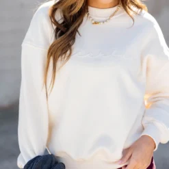 Cheerful Cursive Embossed Crewneck 11 Cheerful Cursive Embossed Crewneck -Women's Clothing Store untitled 9739 747bb9a4 8eed 49f5 b899 72d8d0b9edfc
