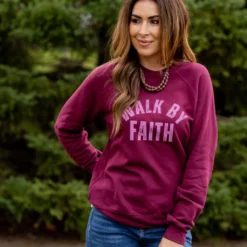 Walk By Faith Graphic Crewneck