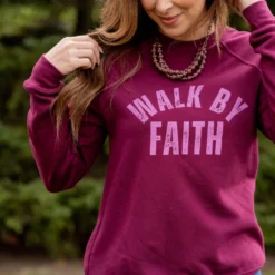 Walk By Faith Graphic Crewneck -Women's Clothing Store untitled 9765 0fe2f3bf 01ad 4ca8 b025 87fdcab7c77f