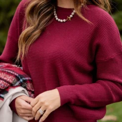 Heavily Waffled Sweater Tee -Women's Clothing Store untitled 9819 e72bfa99 7fc4 421f a8ec cd7f26fd3047