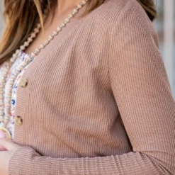 Knit Button Down Cardigan -Women's Clothing Store untitled 9895