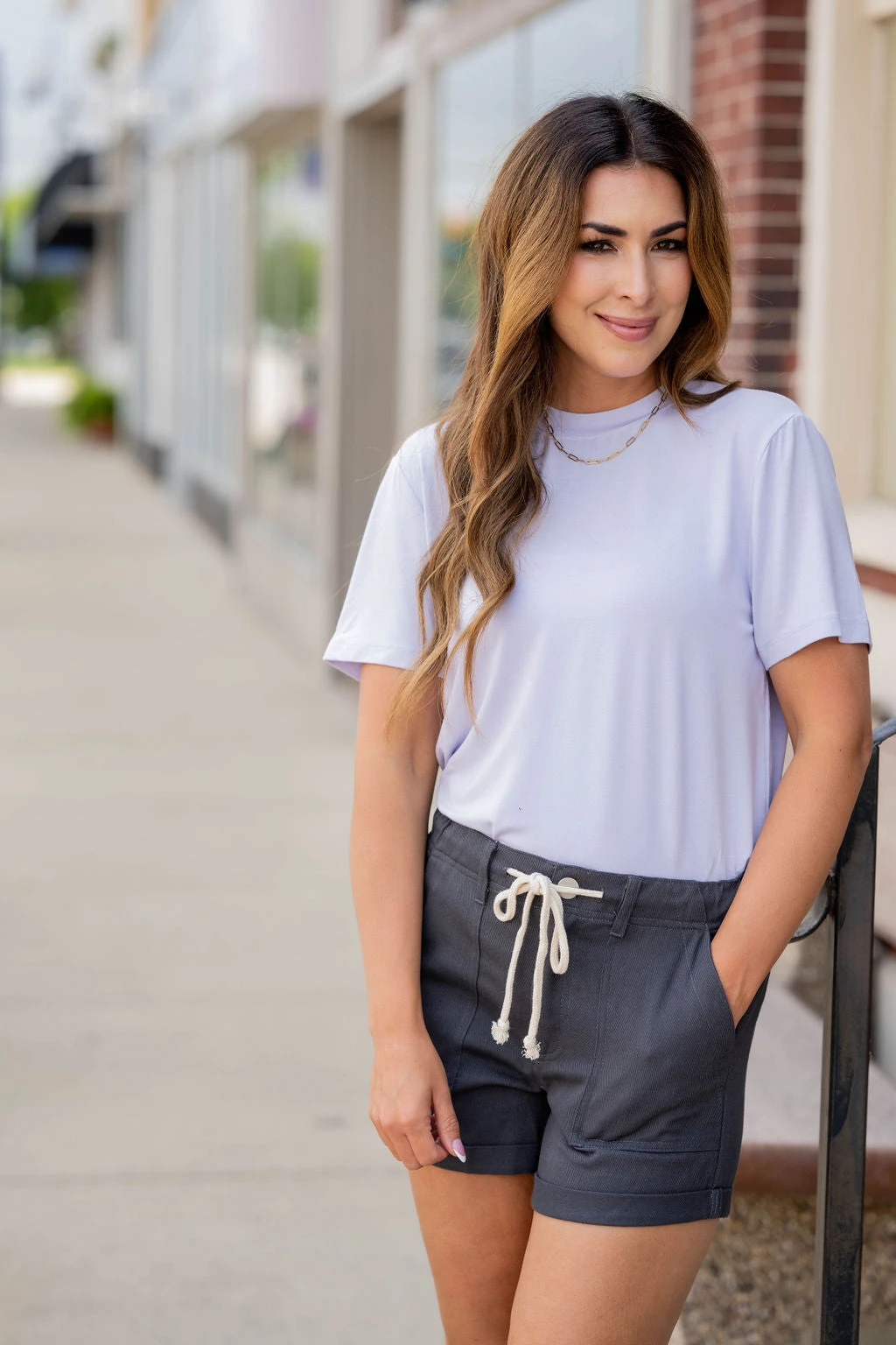 Gathered Shoulder Tee 14 Gathered Shoulder Tee - Image 14