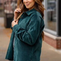 Velvety Soft Corded Shacket -Women's Clothing Store velvety soft corded shacket 276481