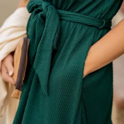 Woven Textured Ruffle Trim Tie Dress 30 Woven Textured Ruffle Trim Tie Dress -Women's Clothing Store woven textured ruffle trim tie dress 720762